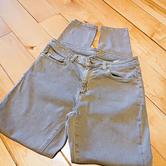 MK Michael Kors Olive Safari Khaki Green Jeans Sz 8 Mid rise skinny EUC - Picture 8 of 10